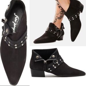 NEW Free People Chesa Suede Low Ankle Booties